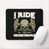Biker Ride So I Dont Choke People Funny Motorcycle Mousepad (Mit Mouse)