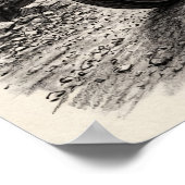 Biker Rides Past Mount Rushmore Presidents Sunset Poster (Ecke)