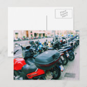 Biker Row Barcelona Postcard Postkarte (Vorne/Hinten)