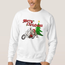 Biker Santa Christmas Sweatshirt