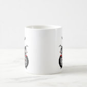 Biker Santa Claus Kaffeetasse (Mittel)