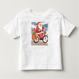 Biker Santa Claus Kleinkind T-shirt