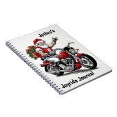 Biker Santa Claus Personalisiert Notizblock (Rechte Seite)