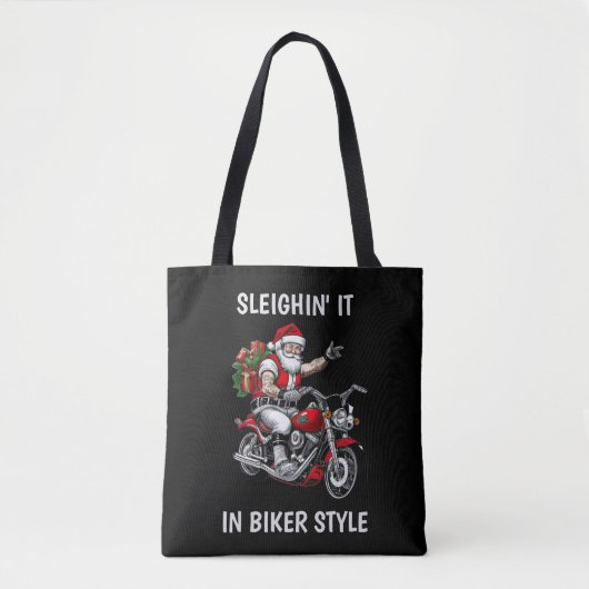 Biker Santa Claus Tasche (Vorderseite)