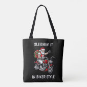 Biker Santa Claus Tasche (Rückseite)