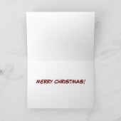 Biker Santa Feiertagskarte (Innenseite)