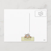 Biker Santa Feiertagspostkarte (Rückseite)