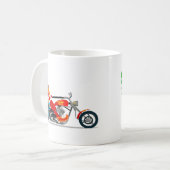 Biker Santa Kaffeetasse (Vorderseite Links)