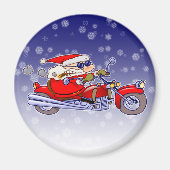 Biker Santa Magnet (Vorne)