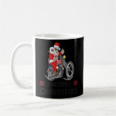 Biker Santa Motorcycle Fan Frohe Weihnachten Weihn Kaffeetasse (Links)