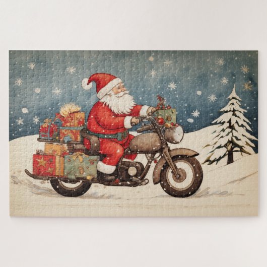 Biker Santa Puzzle (Horizontal)