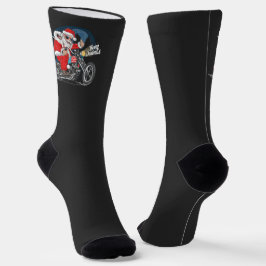 Biker Santa Socken