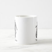 Biker Skeleton Couple Kaffeetasse (Mittel)