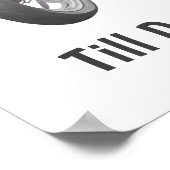 Biker Skeleton Couple Poster (Ecke)