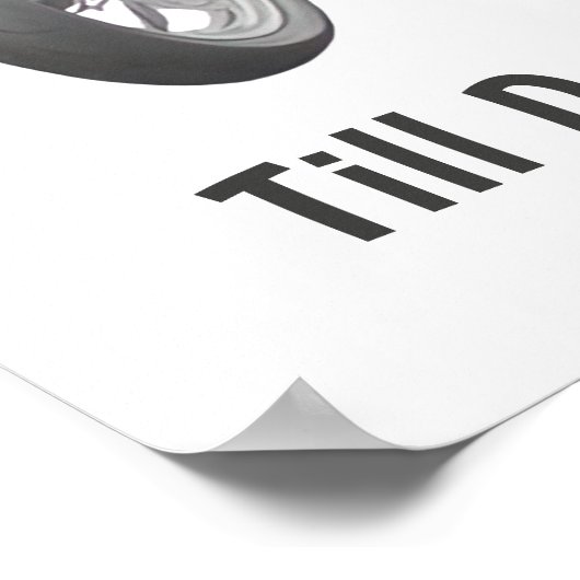 Biker Skeleton Couple Poster (Ecke)