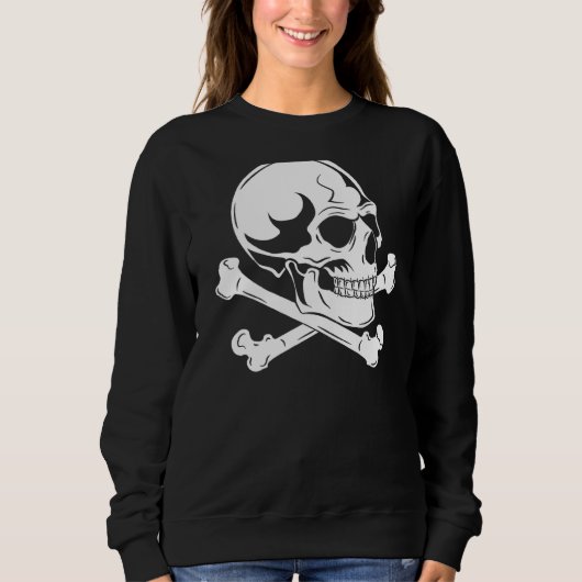 Biker Skelett Death Mystic Bone Sweatshirt (Vorderseite)