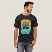 Biker-Skelett-Mystiker-Todesknochen T-Shirt (Vorne ganz)