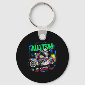Biker Skeletter Motorrad Puzzle Autism Awa Schlüsselanhänger