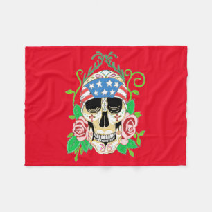 Biker Skull Fleecedecke