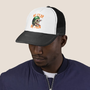 Biker Skull No Angst No Pain Funny Biker Truckerkappe