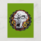 Biker Skull Postkarte (Vorderseite)