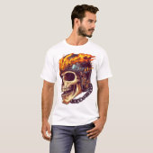 Biker Skull Reaper T-Shirt (Vorne ganz)