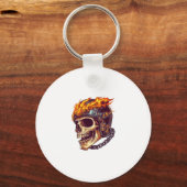 Biker Skull Sensenmann Schlüsselanhänger (Vorderseite)