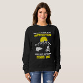 Biker Spuk Motivation Mountainbike Sweatshirt (Vorne ganz)