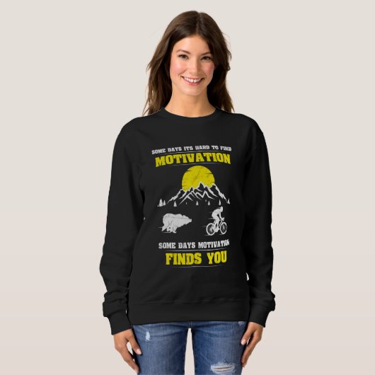 Biker Spuk Motivation Mountainbike Sweatshirt (Vorne ganz)