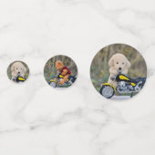 Biker Teddy Bear and Dog - Konfetti (Vorderseiten)
