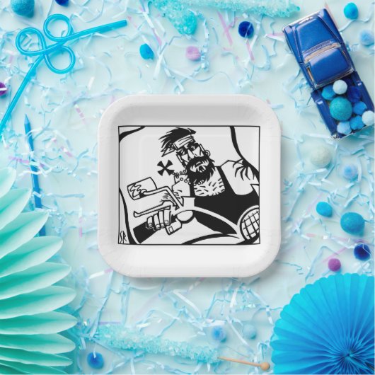 Biker-Teller Pappteller (Party)