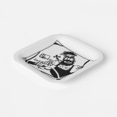 Biker-Teller Pappteller (Gewinkelt)