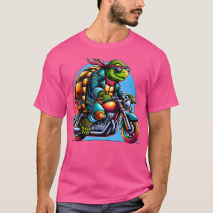 Biker Tortoise Reiten Motorrad T-Shirt