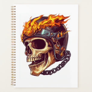 Biker-Totenkopf-Sense Planer