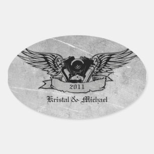 Biker-Umschlag Aufkleber