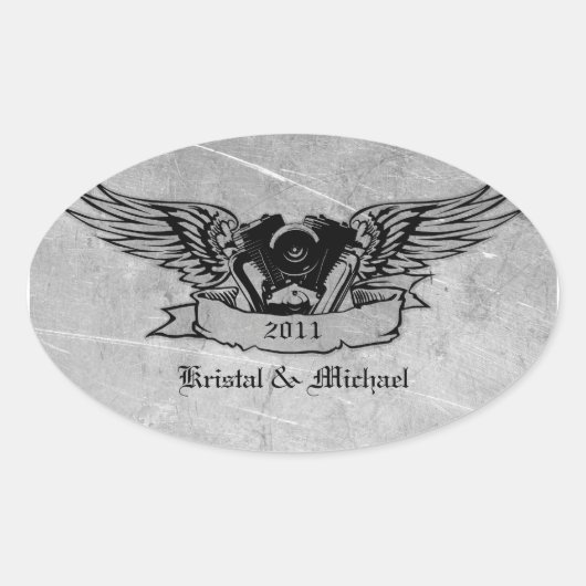 Biker-Umschlag Aufkleber (Vorderseite)