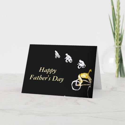 Biker und Radfahrer Karte (Vorderseite)