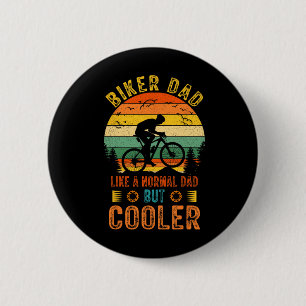 Biker-Vater Fahrrad Vintage-Vatertags-Design für Button