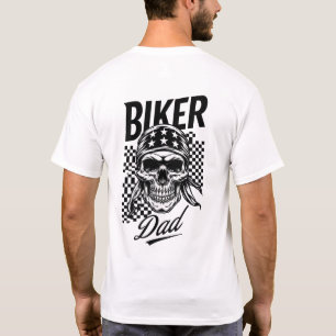 Biker-Vater Motorrad für die Motorräder "Skull & T-Shirt