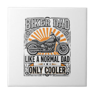 Biker-Vater Vintage-Motorrad-Vektordesign_1 Fliese