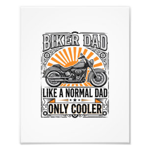 Biker-Vater Vintage-Motorrad-Vektordesign_1 Fotodruck