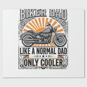 Biker-Vater Vintage-Motorrad-Vektordesign_1 Geschenkpapier