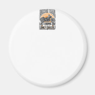 Biker-Vater Vintage-Motorrad-Vektordesign_1 Magnet