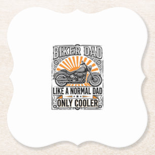Biker-Vater Vintage-Motorrad-Vektordesign_1 Untersetzer