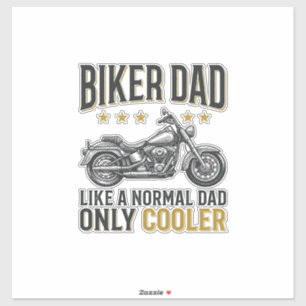 Biker-Vater Vintage-Motorrad-Zitat T-Shirt_1 Aufkleber
