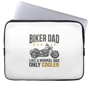 Biker-Vater Vintage-Motorrad-Zitat T-Shirt_1 Laptopschutzhülle