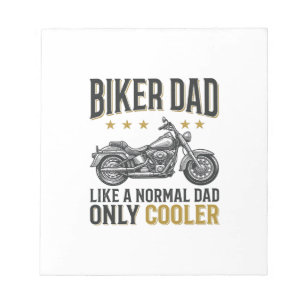 Biker-Vater Vintage-Motorrad-Zitat T-Shirt_1 Notizblock