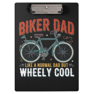 Biker-Vater wie ein normaler Vater, aber wheely co Klemmbrett