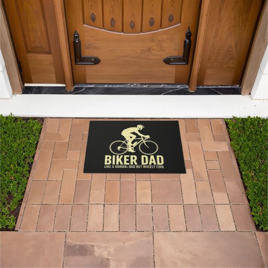 Biker-Vater wie ein normaler Vater Fußmatte (Außenbereich)
