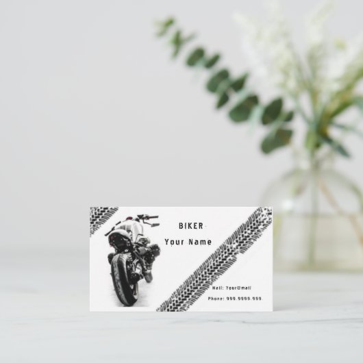 Biker Visitenkarte (Stehend Vorderseite)